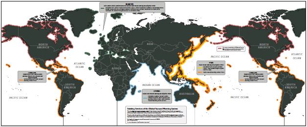 IOC Global Tsunami Warning System Map