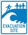 CA Tsunami Evacuation Site sign