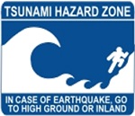 WA Tsunami Hazard Zone sign